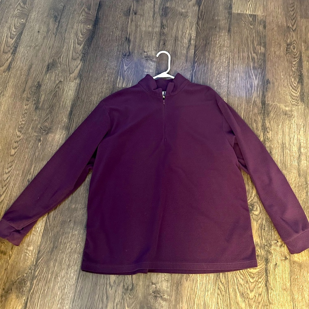 Women’s Butter Fleece Quarter Zip Pullover Size XL